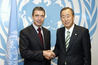 Secretary-General Meets Secretary General of NATO.