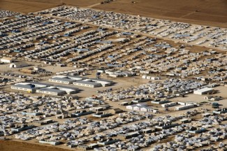 View of Zaatri Refugee Camp